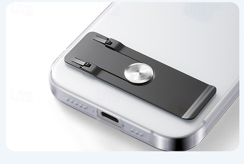 Zestaw 2 podstawek do telefonu komórkowego, ultracienki metalowy stojak na tył telefonu, składany, regulowany uchwyt pionowy/poziomy do iPhone'a 17 16 15, Samsunga, uniwersalny, minimalistyczny, 2026 - $15.99 –P7