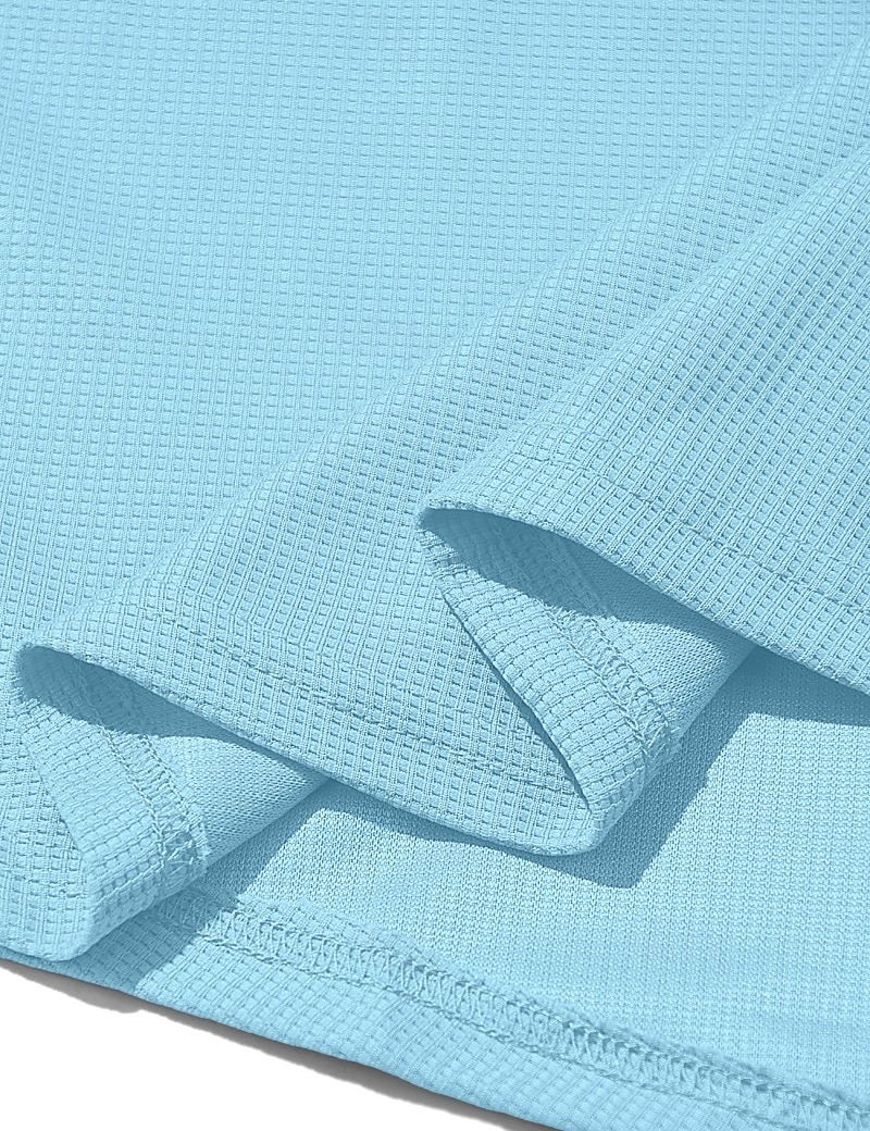 Herren T Shirt Waffel-Henley-Hemd Henley Hemd Langarmshirt Langarm Henley Sommer Frühling Einfach Mode Streetwear Freizeit Knöpfe Lässig Täglich Urlaub Blau Schwarz Weiß Top T-Shirt für Herren 2026 - $24.99 –P11