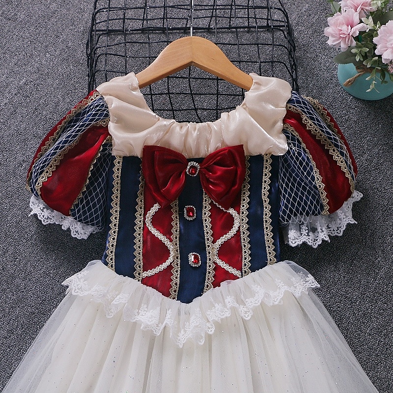 Snow White Princess Dress Cosplay Costume Outfits Movie Cute Tutus Led Light Up for Girls' Kid's Masquerade Daily Holiday Comic Con 2026 - $45.99 –P6