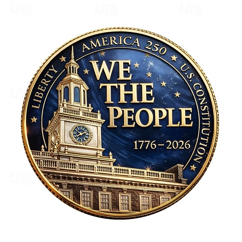 Pamětní mince k 250. výročí USA 1776-2026, vlastenecká medaile orla bělohlavého, e pluribus unum, 250 let svobody, sběratelský dárek z americké historie 2026 - $19.99 –P2