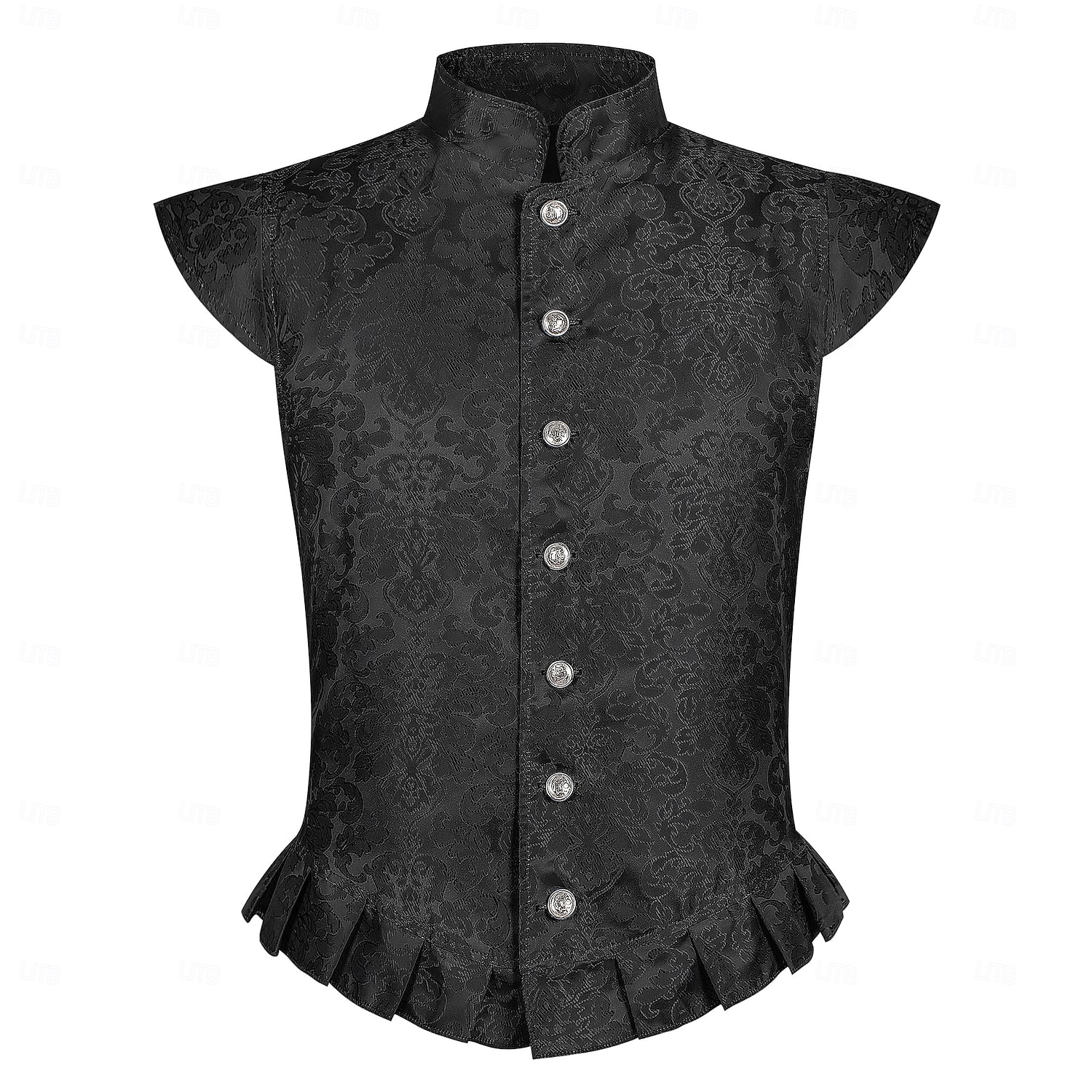 Retro / vintage Kostymer i middelalderstil Renessanse سترة Ermeløs Prins Adelsmann Jacquardvevnad Høy krage Kostyme Herre Royal Maskerade Renessansemesse LARP Voksne Vest 2026 - $50.99 –P5