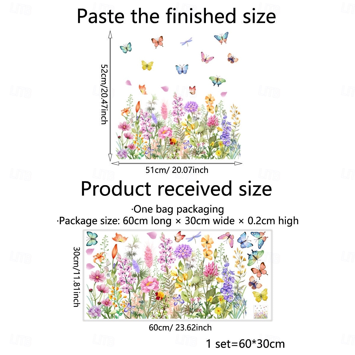 2 Sets bunte Fensteraufkleber mit Blumenstraußmotiv, abnehmbare Blumen-Fensteraufkleber für Glas, doppelseitig, individuell zuschneidbar für Zuhause &Bürogestaltung 2026 - $20.99 –P1