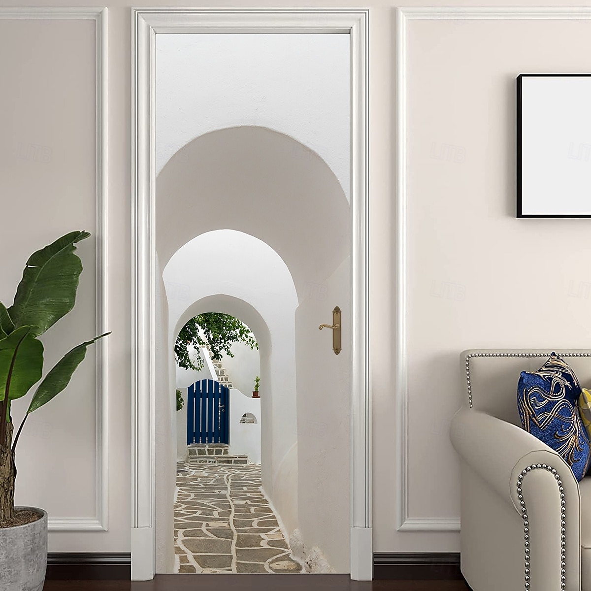 Verwijderbare zelfklevende pvc-deursticker, decoratieve sticker voor muur en deur. &Glazen sticker voor slaapkamer, woonkamer, badkamer, kamer – 30,3 x 78,7 inch 2026 - $25.99 –P2