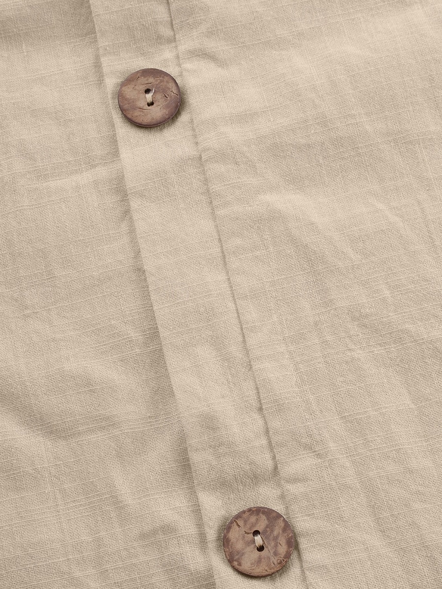 Damen Bluse Hemd aus Leinenimitat Knöpfe Einfarbig Stilvoll Basic Lässig Halbarm Rundhalsausschnitt Normale Oberteile Täglich Blau Schwarz Weiß Armeegrün Rote Sommer Frühling Herbst 2026 - $21.99 –P3