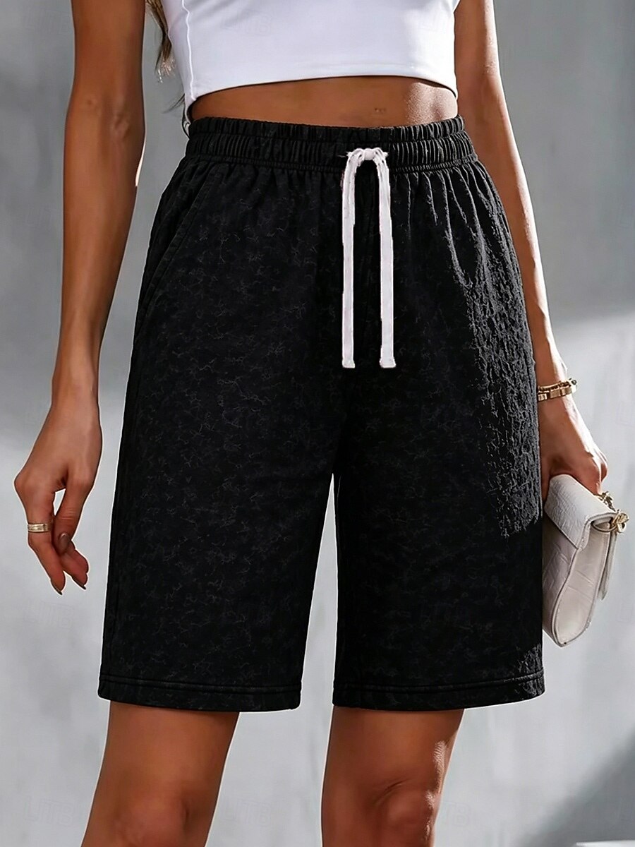 Damen Bermudashorts Chinos Shorts 100% Baumwolle Urlaub Basic Knielang Mittlere Taillenlinie Komfort Dehnbar Täglich Urlaub Formell Grasgrün Schwarz Rosenrot Kaffee Sommer Frühling Normale Passform 2026 - $25.99 –P8