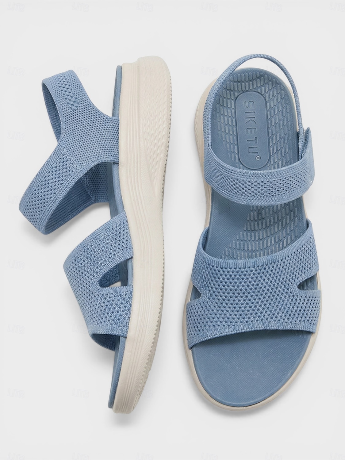 Blaue Damen-Strick-Sportsandalen mit Fußgewölbeunterstützung – atmungsaktive, leichte Komfortsandalen für sommerliche Spaziergänge, Reisen und Strandbesuche &Alltagskleidung 2026 - $42.99 –P2