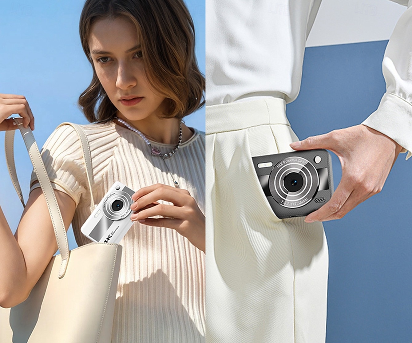 4K Digital Camera for Photography, 64MP Vlogging Camera for YouTube with 16X Zoom, Compact Point and Shoot Camera for Kids Teens Beginners Students, Portable Travel Camera with Fill Light 2026 - $51.99 –P14