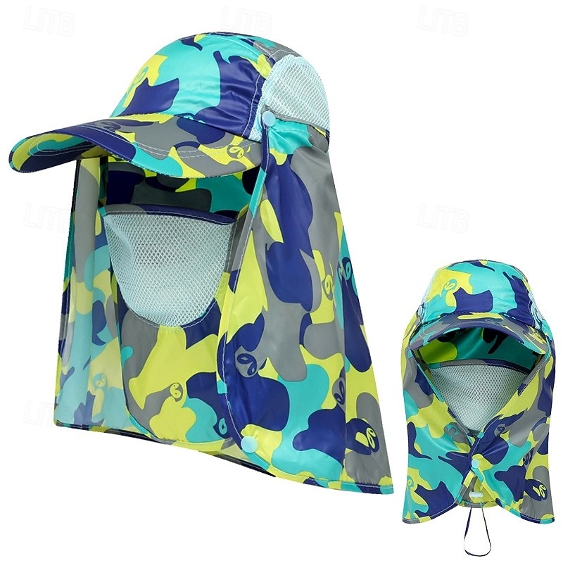 2-in-1 UV Protection Sun Hat for Men & Women, Outdoor Summer Hat with Removable Face Shield for Fishing, Hiking & Camping, Lightweight, Breathable, Quick-Dry Sun Hat for Full Face & Neck Protection 2026 - $18.99 –P14