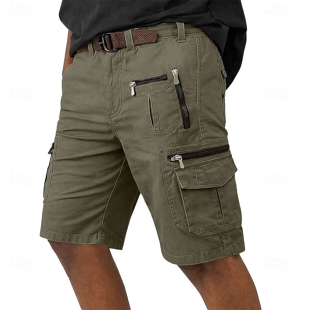 Ανδρικά Φορέματα φορτίου Σορτς φορτίου Σορτσάκια Casual σορτς Τσέπη Ελαστική μέση Σκέτο Μήκος μοσχάρι Causal ΕΞΩΤΕΡΙΚΟΥ ΧΩΡΟΥ Streetwear Μοντέρνα Κομψό στυλ street Μαύρο Καφέ Ανελαστικό 2026 - $35.99 –P10