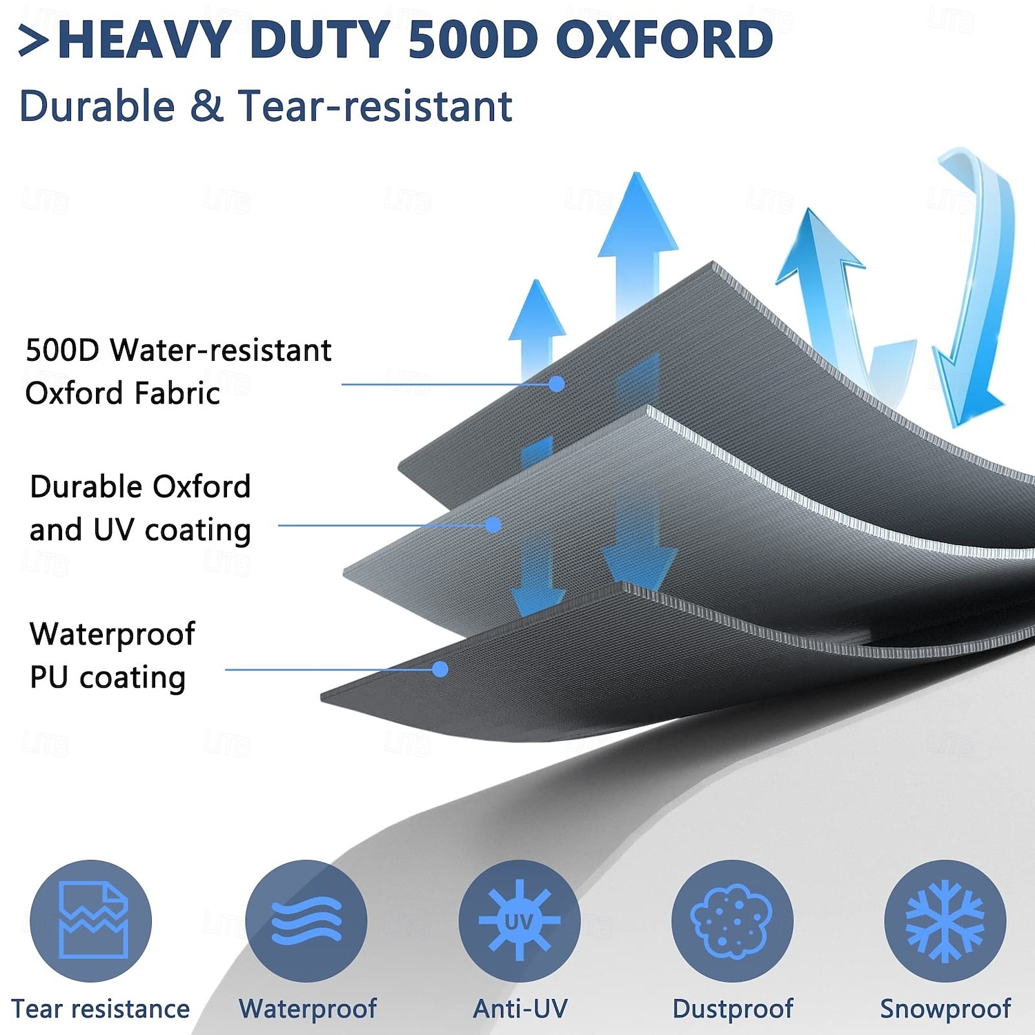 Capa impermeável para móveis de exterior, conjunto de 4 peças para sofá, cadeiras de jardim e mesa de centro, resistente ao vento com fivela, preta. de 2026 por $64.05 –P3