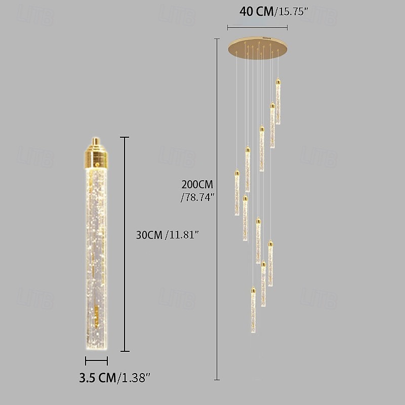 10 cm Design de Cluster Desenho Único Luzes Pingente Metal Galvanizar Moderno Estilo nórdico 85-265V de 2026 por $61.99 –P5
