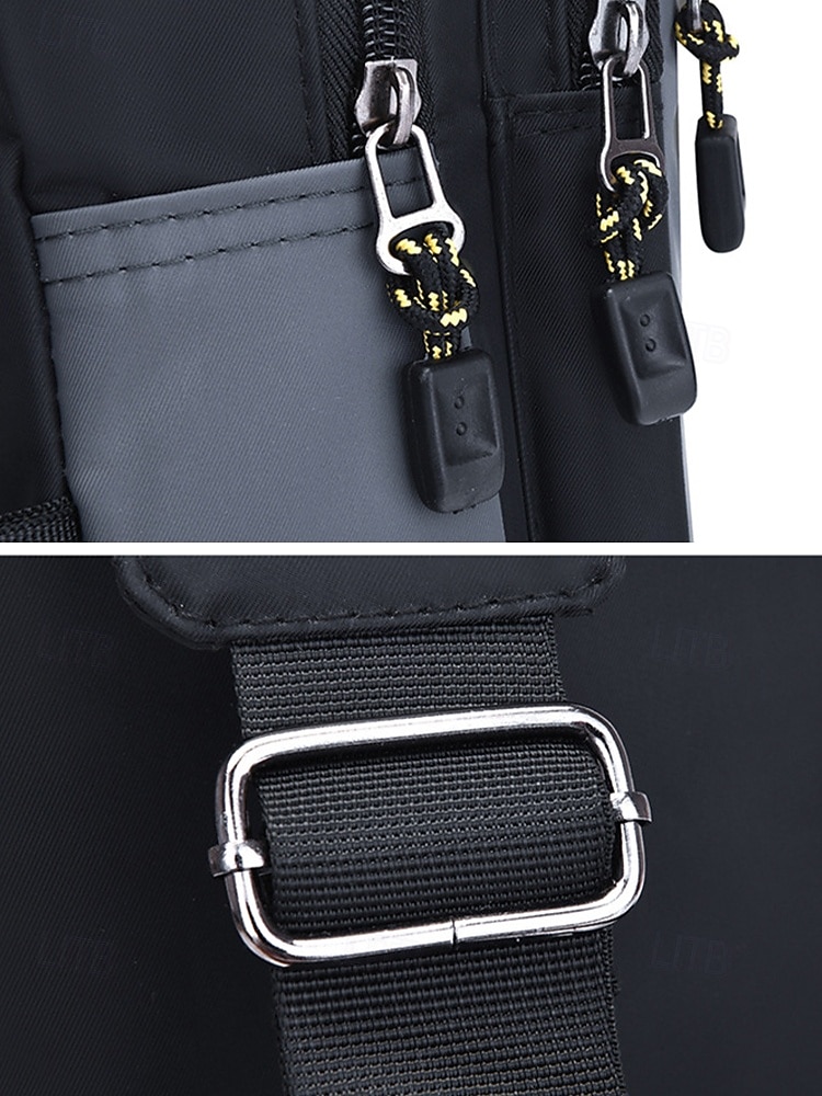 Borsa a tracolla da uomo in poliestere, zaino a tracolla di grande capacità multicolore con tracolla regolabile e design multi-tasca, ideale per viaggi, tempo libero all'aperto e uso quotidiano. del 2026 a $14.99 –P9