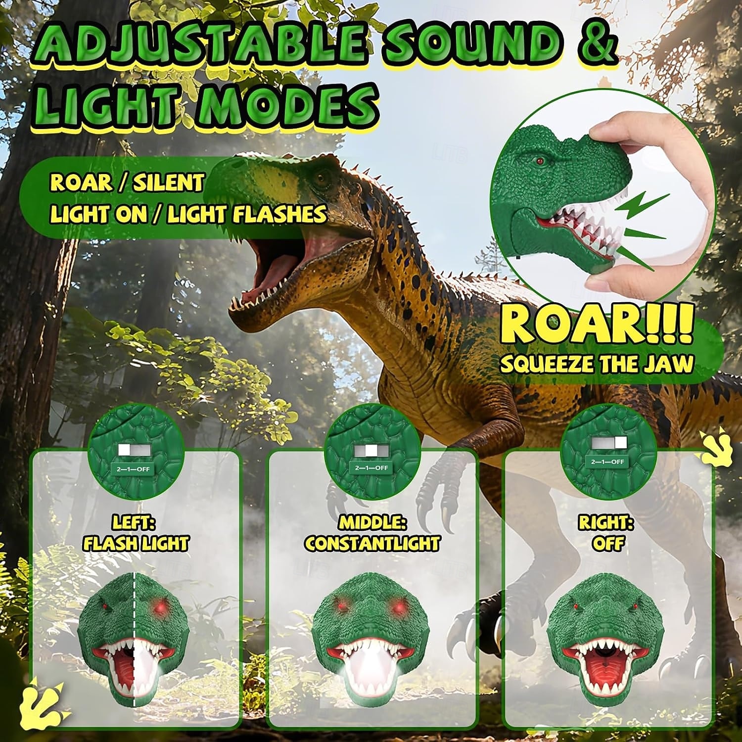 Headlamp, Dinosaur LED Rechargeable Headlamp for Flashlight Outdoor Camping Essentials Gear, Dinosaur Toys Headlight for Boys Girls/Adults, Ideal Gift Toys for Birthday Rave Party 2026 - $30.99 –P6
