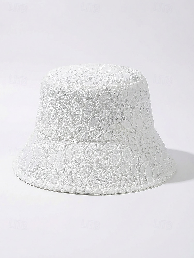 Dámský bohémský krajkový klobouk, prodyšný polyesterový skládací sluneční klobouk v černé a bílé barvě pro dovolenou na pláži, každodenní nošení na volný čas, cestování a letní styling. 2026 - $11.99 –P5