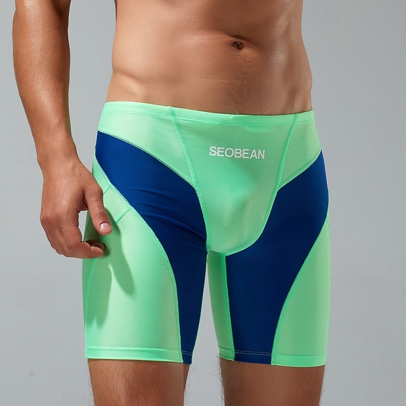 Men's Swim Shorts Swim Trunks Geometric Patchwork Quick Dry Elastic Breathable Swimwear Bottoms Surfing Water Sports Swimming Summer 2026 - $25.99 –P4