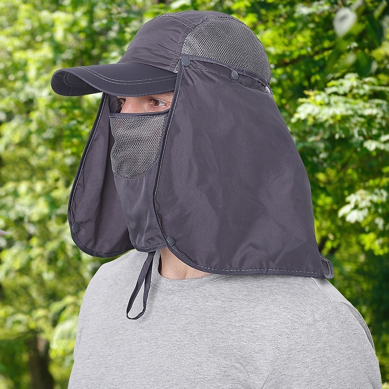 2-in-1 UV Protection Sun Hat for Men & Women, Outdoor Summer Hat with Removable Face Shield for Fishing, Hiking & Camping, Lightweight, Breathable, Quick-Dry Sun Hat for Full Face & Neck Protection 2026 - $18.99 –P1