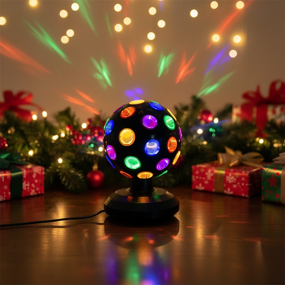Projecteur LED rotatif à 360° pour scène disco, alimentation USB, idéal pour les DJ et les festivals. &veilleuse décorative pour chambre, 1 pièce de 2026 ? $52.99 –P1
