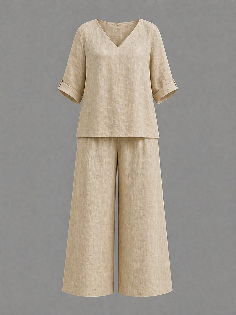 Damen Zweiteilige Sets Hosen-Sets Bolero Langarm V Ausschnitt Einfarbig Kordelzug Mode Streetwear Stilvoll Lässig Täglich Outdoor Blau Schwarz Leicht Braun Frühling Normale Passform 2026 - $27.99 –P7