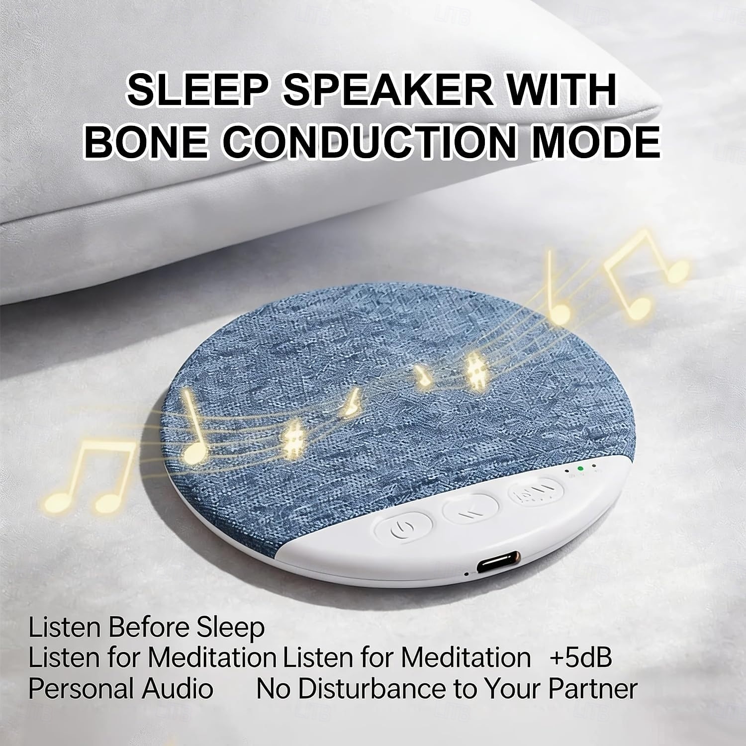Pillow Speaker with Bluetooth 5.4, Wireless Under Pillow Sleep Speaker for Discreet Listening, Slim Personal Speaker for Side Sleepers, Professional Sound Tuning for Insomnia and Relaxation 2026 - $17.99 –P5