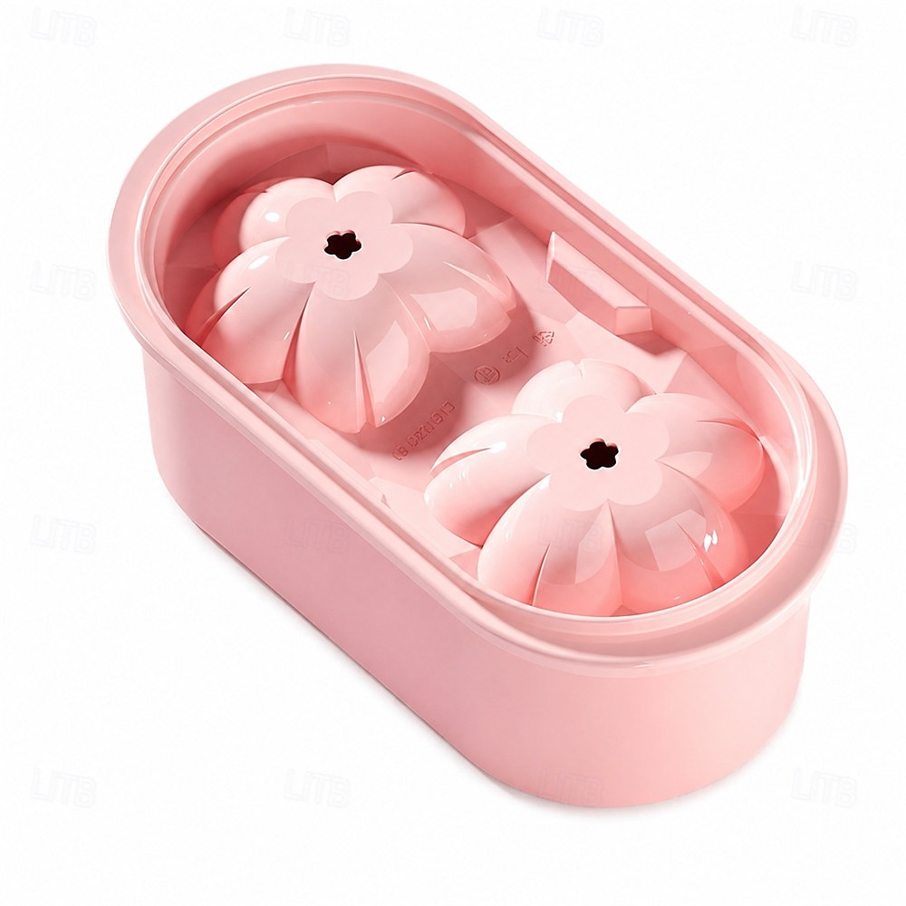 Stampo per ghiaccio 3D a forma di fiori di ciliegio, vassoio per ghiaccio in silicone a forma di fiori di ciliegio, stampo per cubetti di ghiaccio per whisky, vassoi per cubetti di ghiaccio per il del 2026 a $9.99 –P2