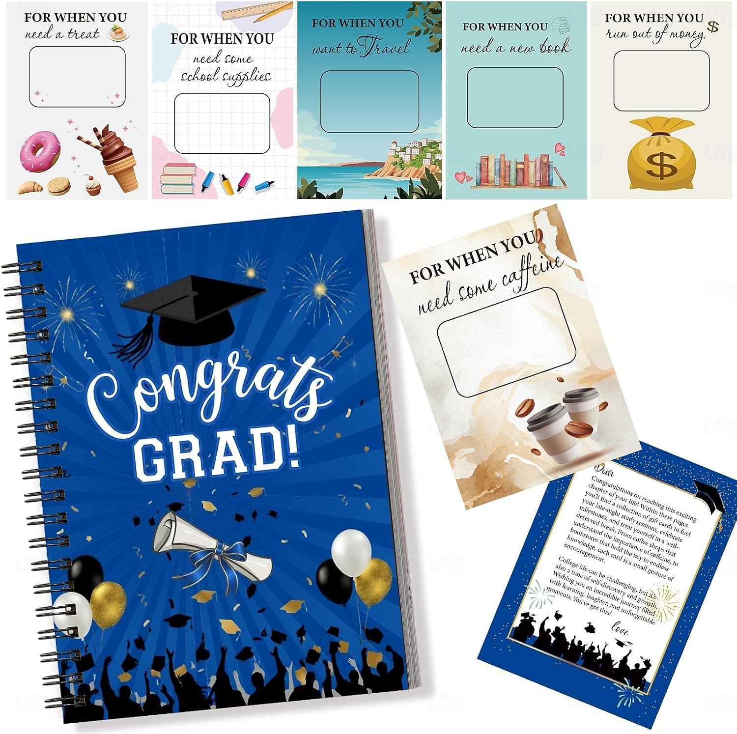 Presentkortsbok för överlevnad på universitet, presentkortsbok för examen 2026, överlevnadshäfte för organisatör, paket för hemvård, kontanthållare 2026 - $11.99 –P11