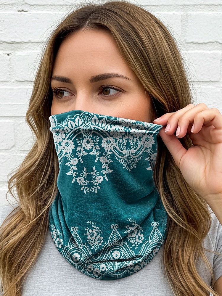 Women's Bohemian Soft Lightweight Polyester Hat Headscarf Neck Gaiter, Multi-Color Ethnic Print Hair Wrap and Tube Scarf for Beach Vacation Travel and Everyday Casual Wear 2026 - $11.99 –P5