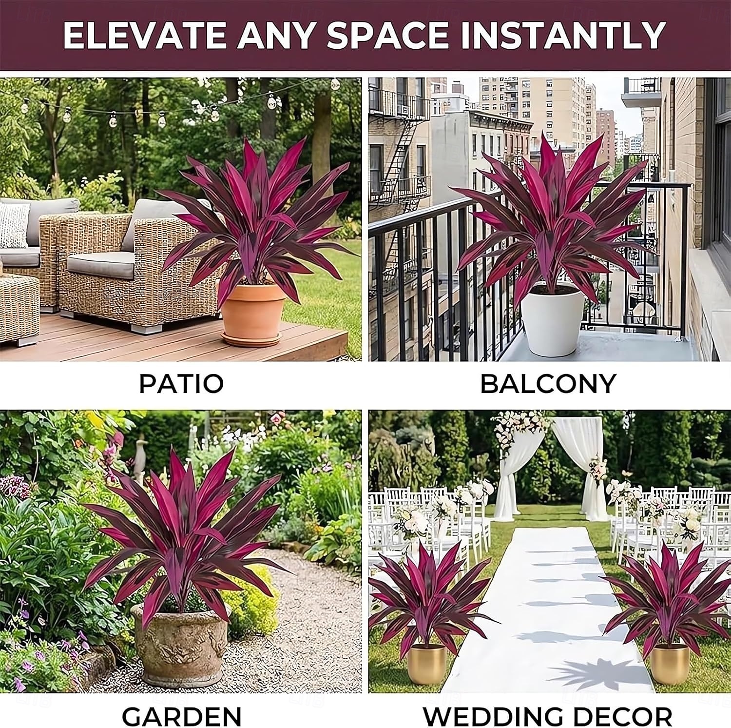 6 Pcs Artificial Tropical Plant 17 Leaves Faux Bamboo Dracaena for Indoor & Outdoor Decor, DIY Floral Arrangements, Plant Walls, Garden, Patio & Greenery Accents 2026 - $35.99 –P4