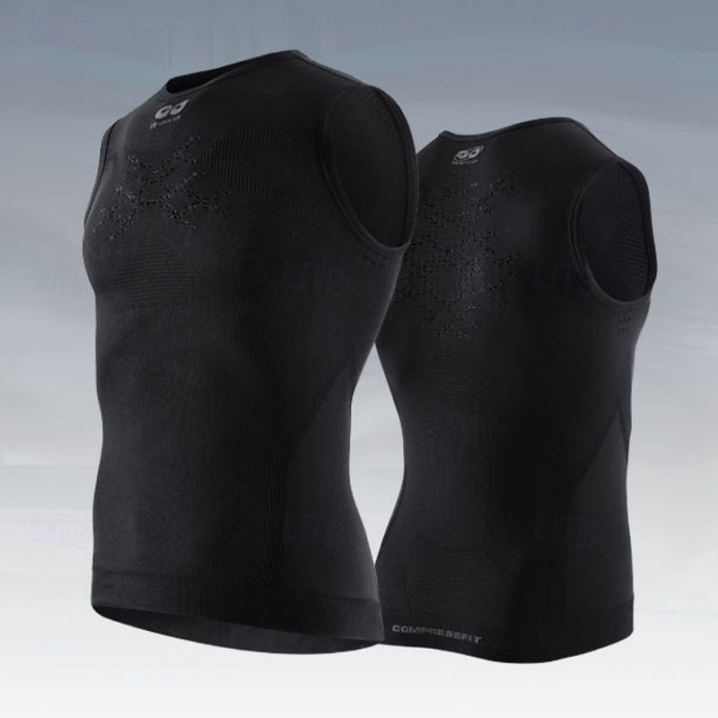 Voor heren Wielrenvest Effen kleur Mouwloos Fietsen Ves / Mouwloos met 3 achterzakken Sneldrogend Zacht Comfortabel Vochtregelerend Sport Zwart Wit Grijs Kleding 2026 - $25.99 –P7