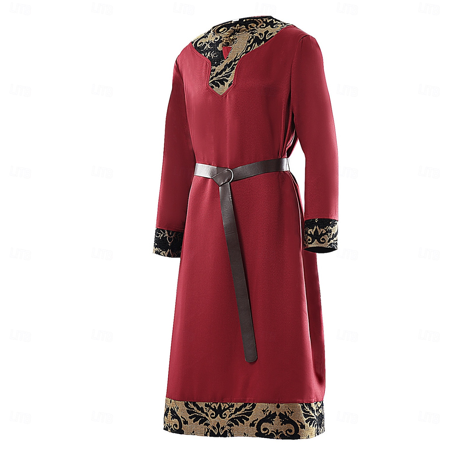 Medievale Rinascimento Elegante Tunica Cavaliere Vichingo Costume Per uomo Fantasia Reale Halloween Carnevale Mascherata Fiera Rinascimentale Festa a tema retrò Adulti Cappotto Cintura del 2026 a $56.99 –P2