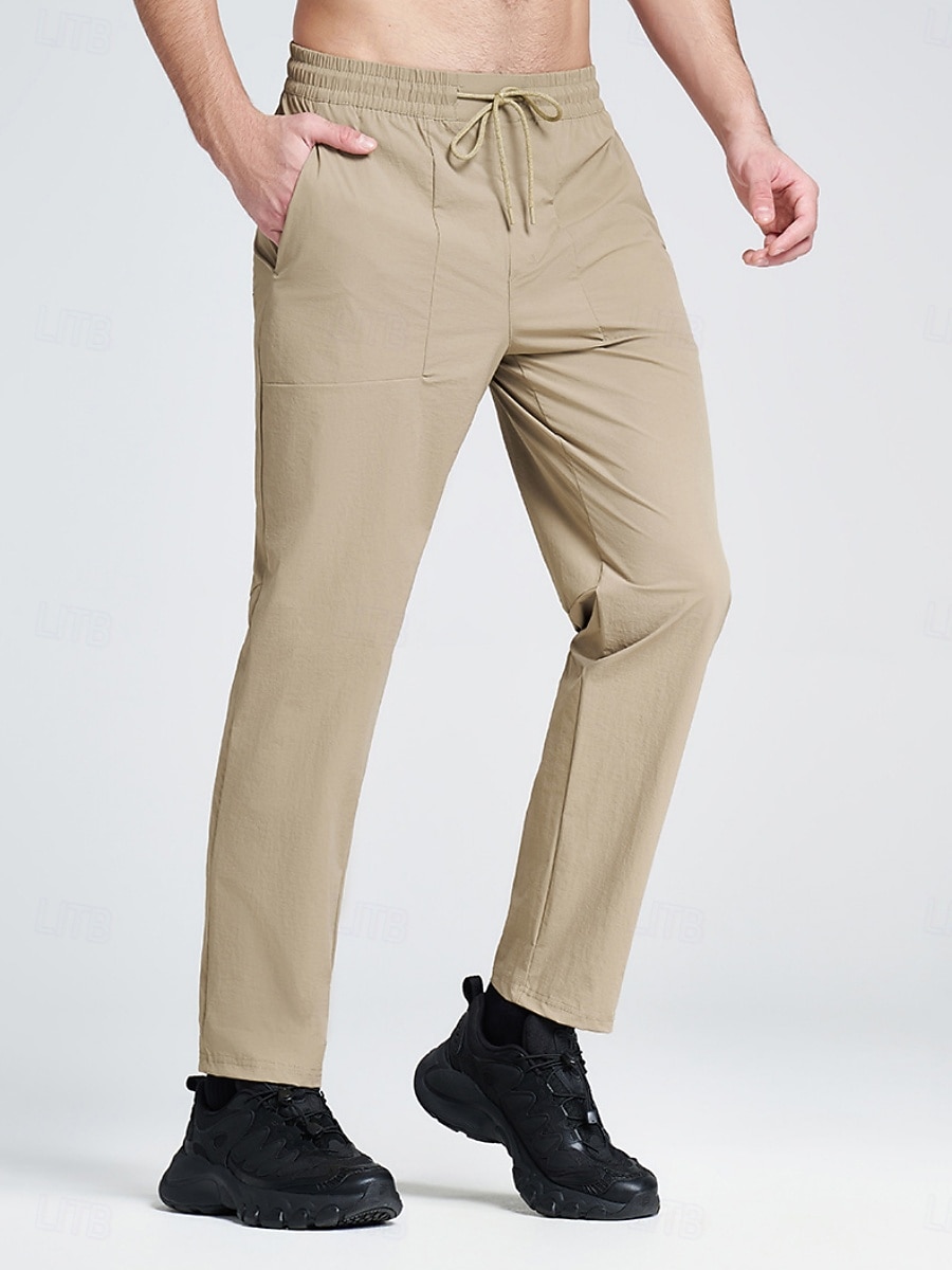Homens Calças de Corrida Calças esportivas Calças casuais Com Cordão Bolsos Calças Casual Diário Ao ar livre Verão Primavera Outono Pavio Humido Respirável Treino de Ginástica Treinamento Esportivo de 2026 por $26.99 –P1