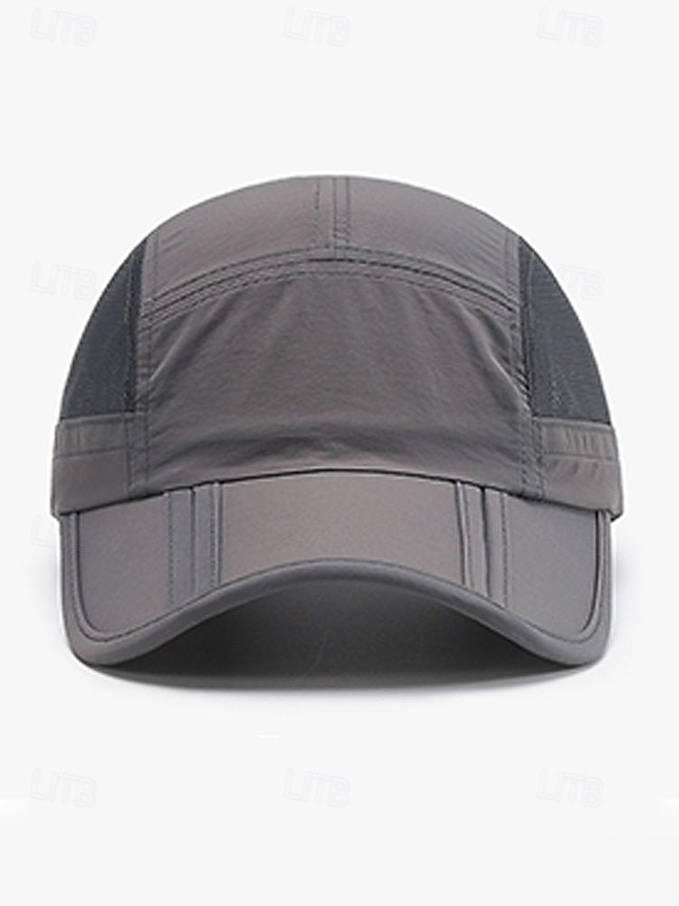 Gorra de béisbol de poliéster transpirable y ligera para hombre, sombrero de sol con panel de malla ajustable multicolor para viajes de vacaciones, actividades al aire libre, senderismo y uso casual 2026 - $11.99 –P8