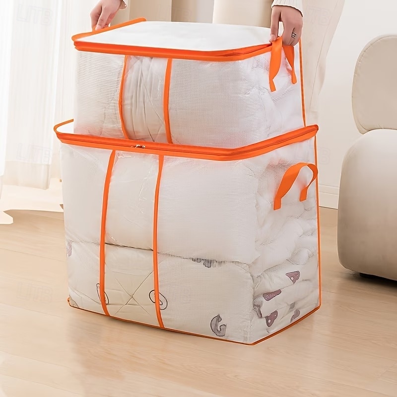 Transparente PVC-Aufbewahrungstasche mit Griff, klar und gut sichtbar, hochwertig und feuchtigkeitsbeständig, geeignet zum Packen und Organisieren von Gepäck in verschiedenen Situationen, für 2026 - $10.49 –P4