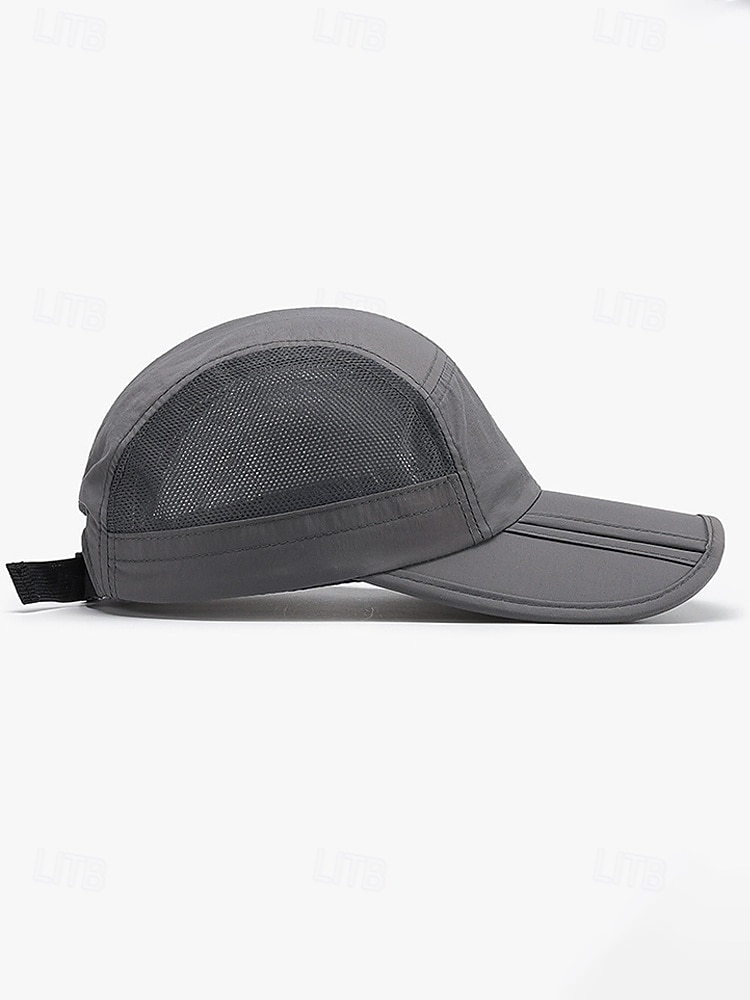 Gorra de béisbol de poliéster transpirable y ligera para hombre, sombrero de sol con panel de malla ajustable multicolor para viajes de vacaciones, actividades al aire libre, senderismo y uso casual 2026 - $11.99 –P9