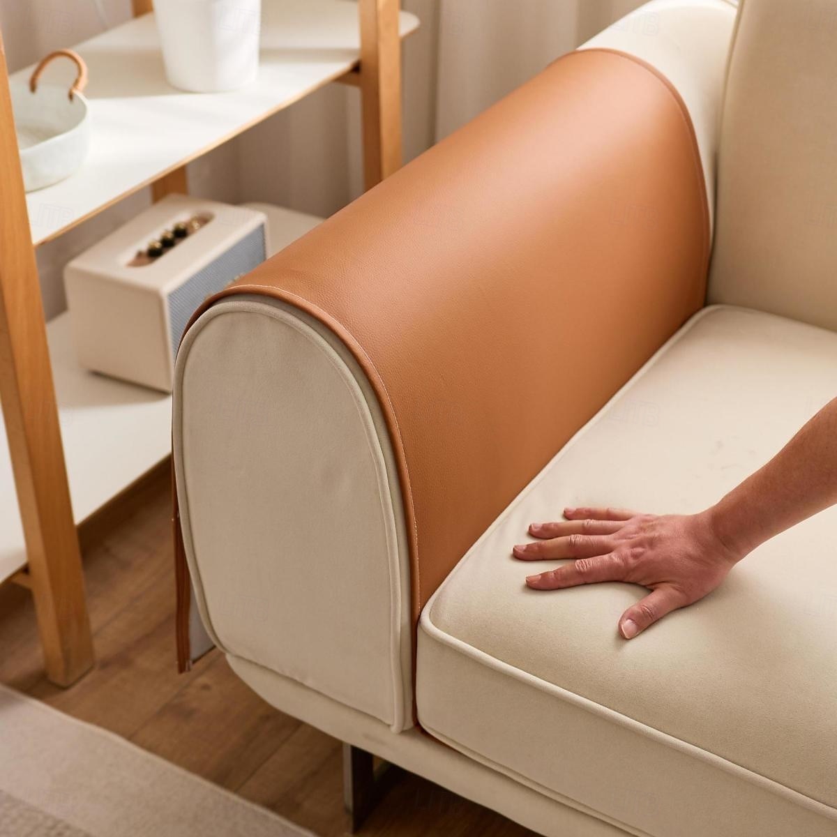 غطاء مسند ذراع أريكة مقاوم للماء مع جيوب تخزين، واقي أريكة مانع للانزلاق لغرفة المعيشة، غطاء جانبي عصري لحماية مساند أذرع الأثاث، مناسب للحيوانات الأليفة، سهل التنظيف 2026 - $22.99 –P14