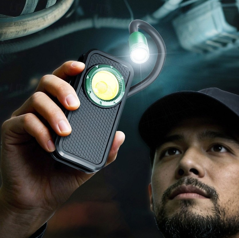 Lanternă reîncărcabilă, lampă de lucru ușoară de buzunar cu gât de lebădă, sursă de lampă cu cap dublu, reflector cu clips magnetic, pentru reparații în camping în aer liber, de urgență 2026 - $25.99 –P3