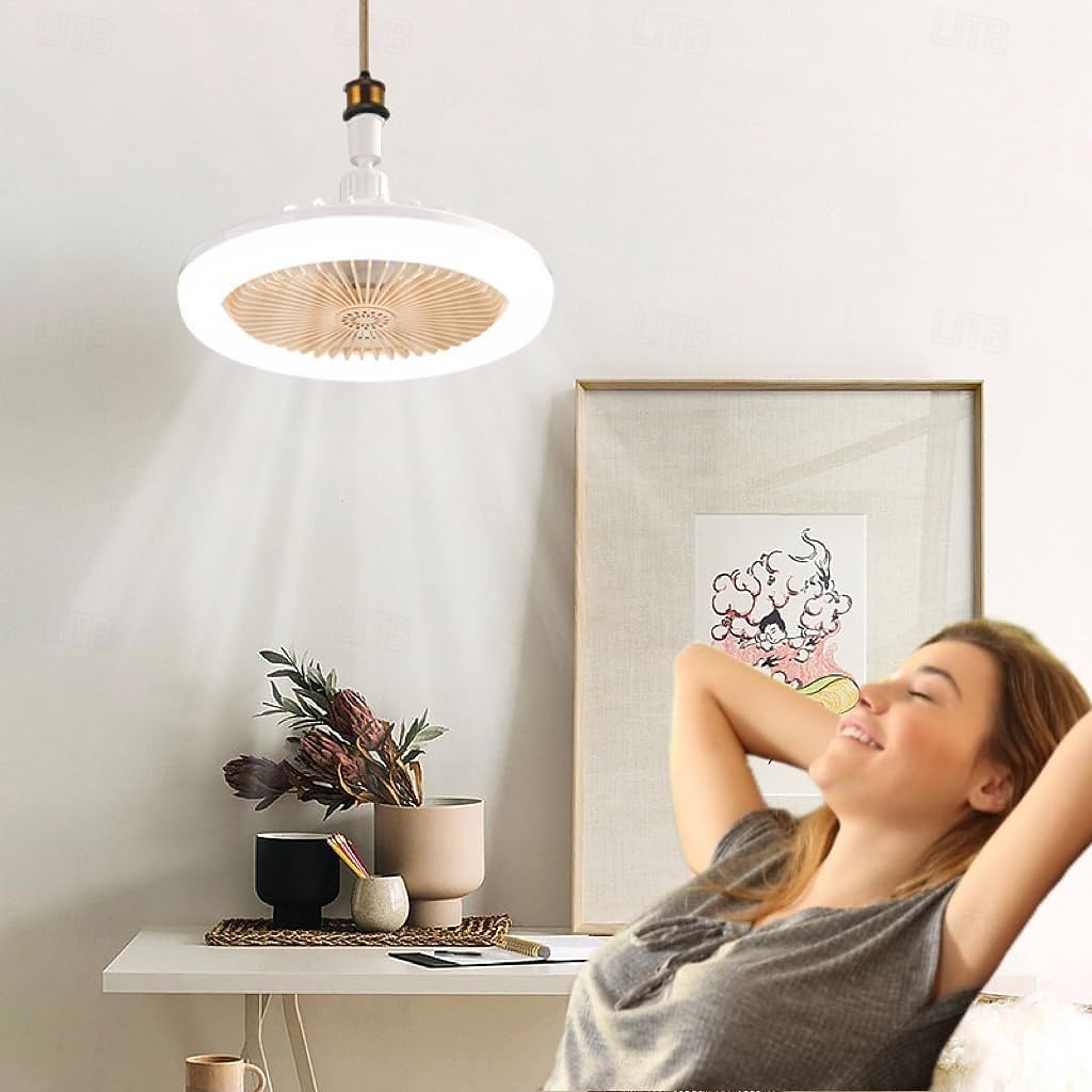 konnektoros ventilátorok világítással és távirányítóval, mindenirányú, LED-es konnektoros ventilátor világítással, csendes mennyezeti ventilátor konyhába, fürdőszobába, tárolóba, garázsba 2026 - $23.99 –P3