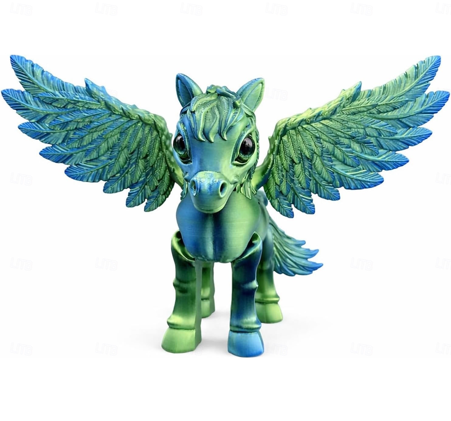 Große, 3D-gedruckte, bewegliche Pegasus-Figur, realistisches geflügeltes Pferdemodell, Sammlerstück einer Fantasiegestalt, Schreibtischdekoration für Zuhause oder Büro, Geschenkidee, Skulptur eines 2026 - $23.99 –P13