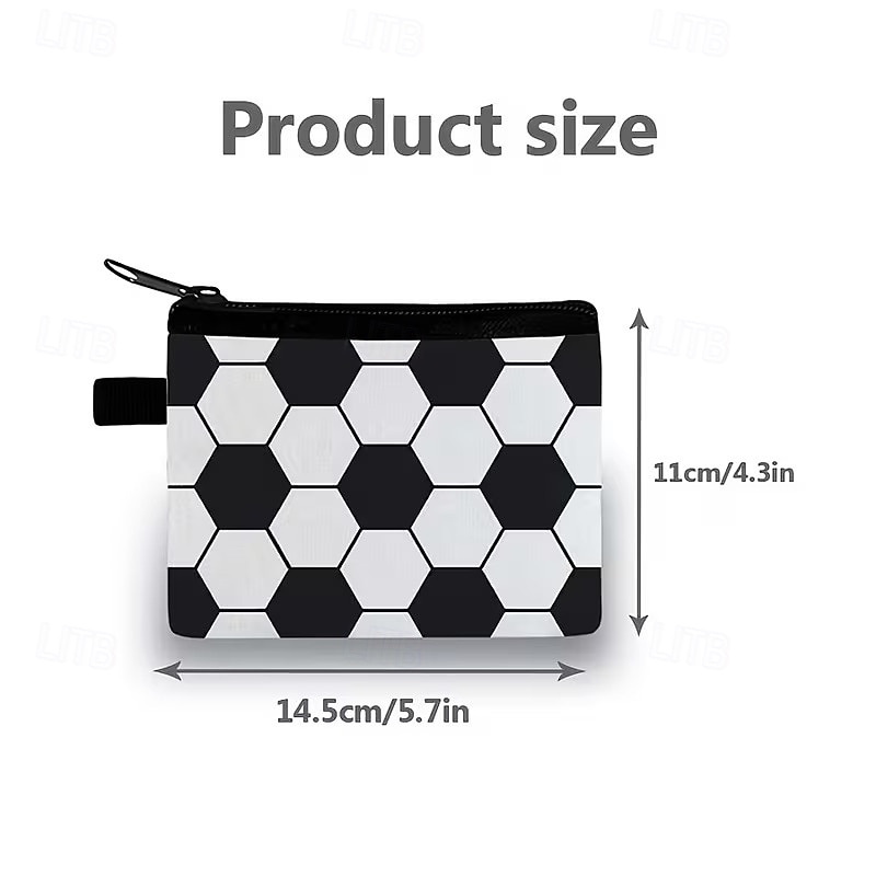 Paquete de 9 monederos de fútbol para niños, mini estuches con cremallera para llaves, monedas y auriculares, ideales para rellenar bolsas de regalos para fiestas temáticas deportivas y como obsequio 2026 - $22.99 –P4