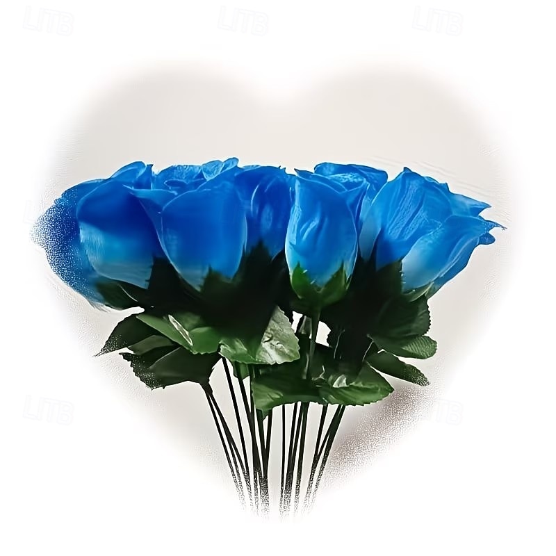 Lot de 50 roses artificielles réalistes avec tiges et feuilles, idéales pour la décoration intérieure, les centres de table de mariage, les hôtels et bureaux, les cadeaux de mariage à faire soi-même, de 2026 ? $15.99 –P6