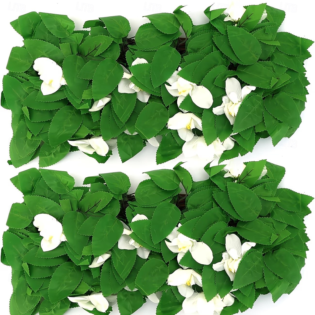 Expandable Artificial Ivy And Orchid Privacy Screen Fence With Realistic Green Leaves, Durable Wood-Plastic Material, Maintenance-Free Outdoor Garden Decoration, Ideal For Patio, Balcony, Backyard 2026 - $23.99 –P8