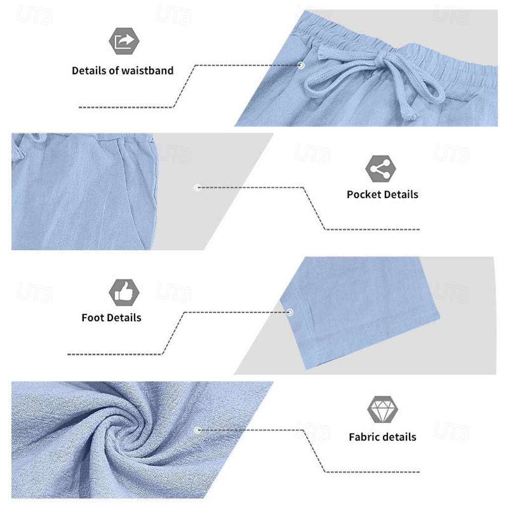 Homme Chemise en lin Deux pièces Ensemble Chemise Et Pantalons en Lin Pantalons Pantalon décontracté Set Uni Quotidien Extérieur Vacances Col grand-père manche longue Été Printemps Mode Occasionnel de 2026 ? $41.99 –P9