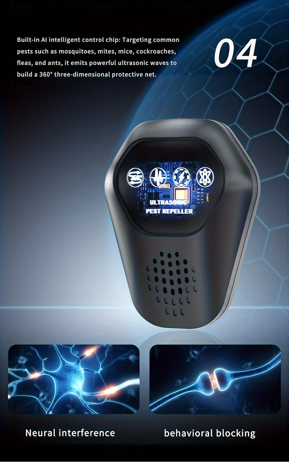 Ultrasonic Pest Repeller Plug-in, Electronic Indoor Pest Control for Mice, Rats, Insects, Roaches, Spiders, Ants, Mosquitoes, Intelligent 360° Pest Reject, Quiet & Safe for Kids and Pets 2026 - $19.99 –P6