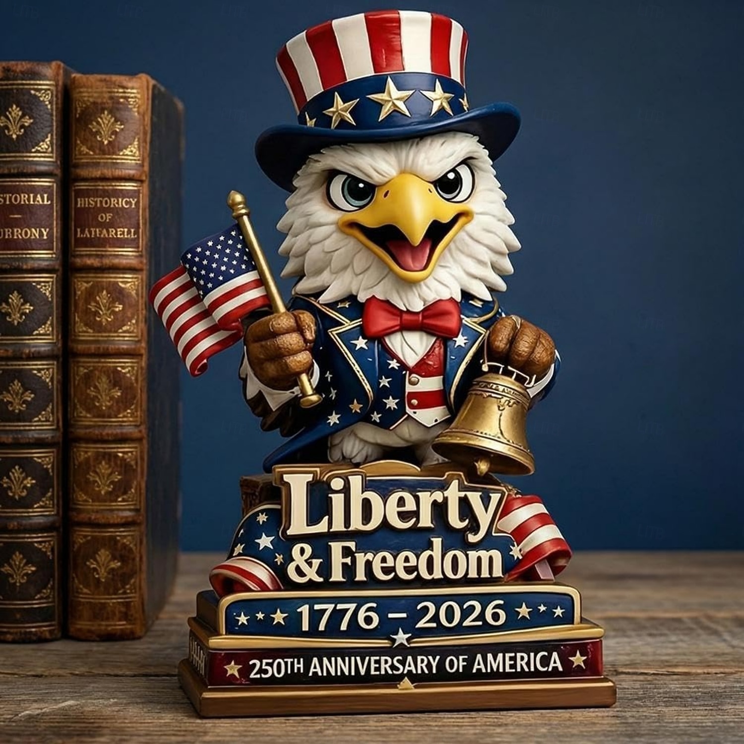 Figura de águila patriótica del 250 aniversario, libertad &Estatua de águila de resina con el símbolo de la libertad, decoración conmemorativa del 250 aniversario de EE. UU. para el hogar, la oficina 2026 - $33.99 –P2