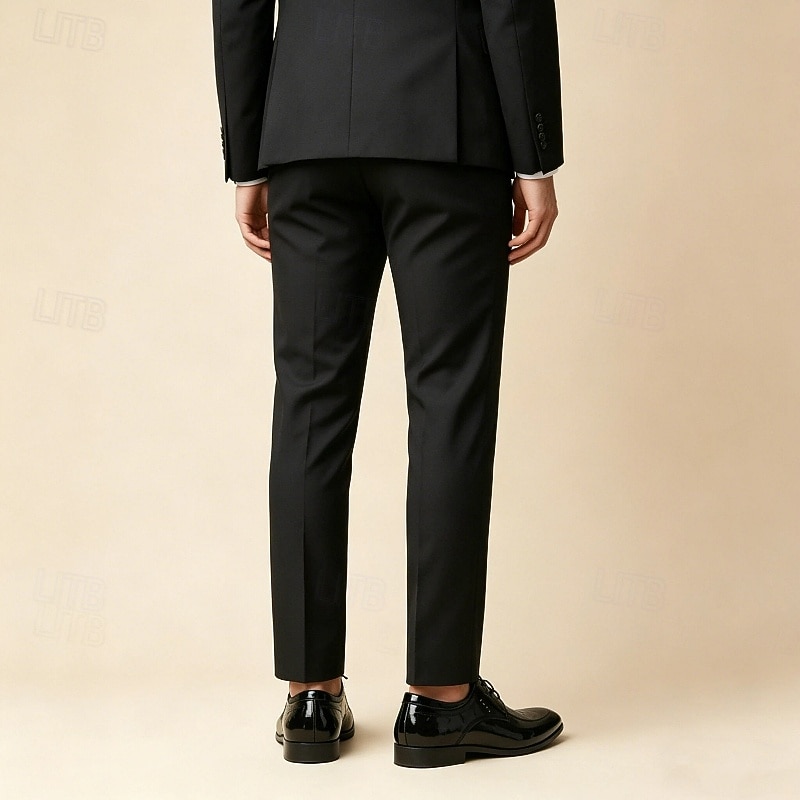 Pánské černobílé lakované oxfordské boty s geometrickým vzorem - klasické společenské boty pro formální příležitosti a svatby 2026 - $26.99 –P3