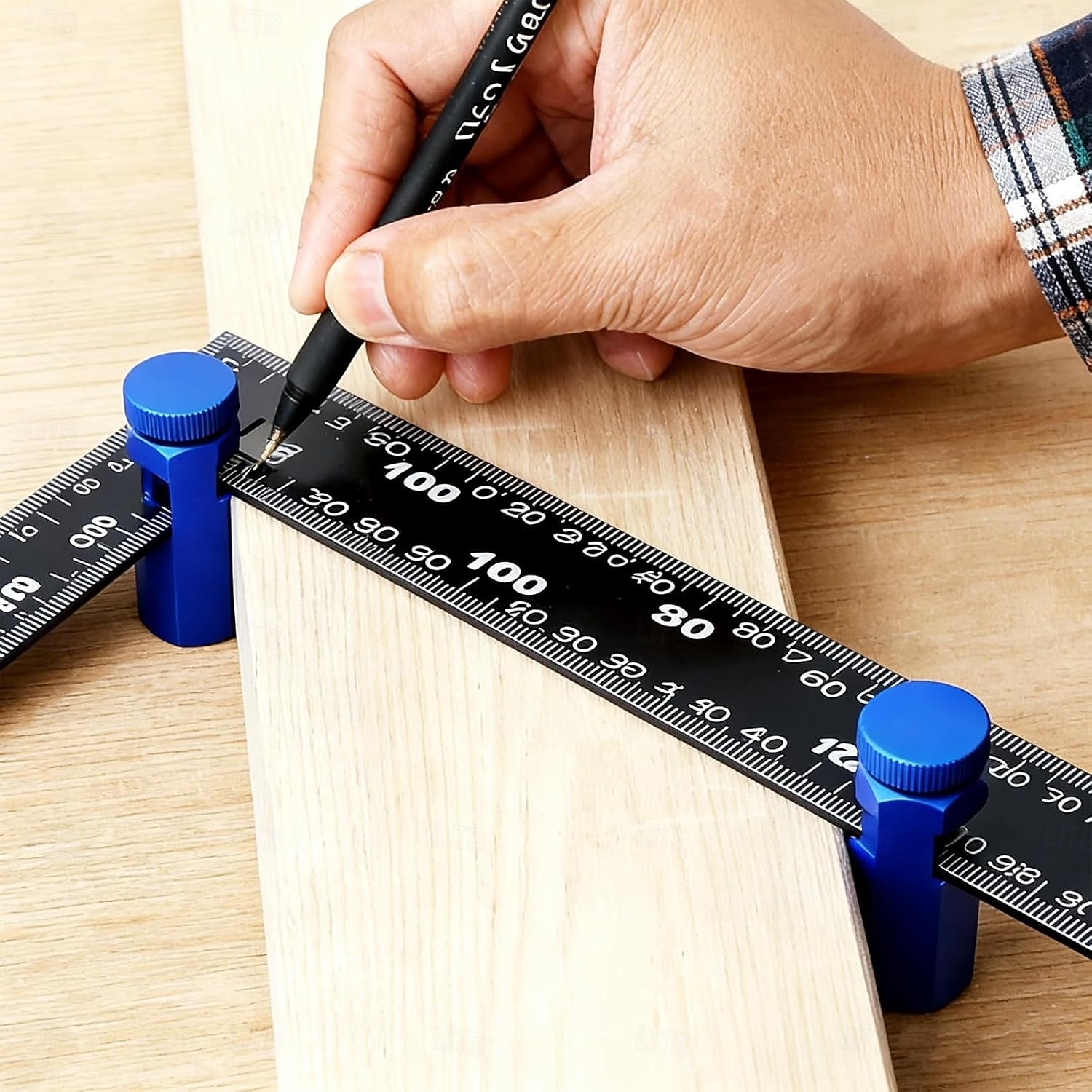 Tall Stair Gauges for Framing Square, CNC Anodized Aluminum Alloy Framing Square Attachment, Rafter Layout Tool, Precision Woodworking Gauges with Storage Clip & Carabiner 2026 - $17.99 –P4
