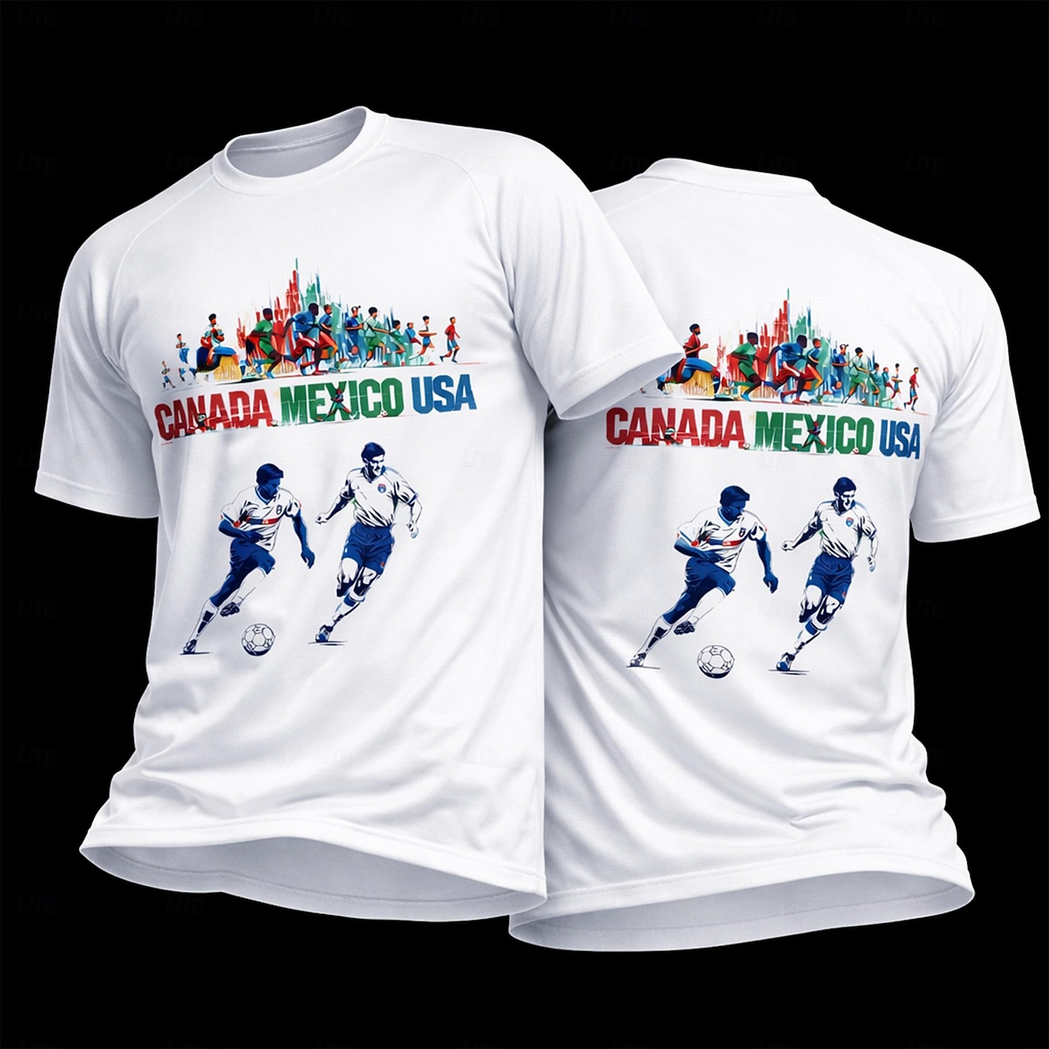 2026年 男性用 幾何学模様 レタード サッカーの夏 グローバルマッチ ランニングトップ ランニングＴシャツ 夏 半袖 UPF 50 速乾性 高通気性 ジム ランニング フィットネス ブラック ホワイト スポーツウェア アクティブウェア  コレクション – $18.99 –P1