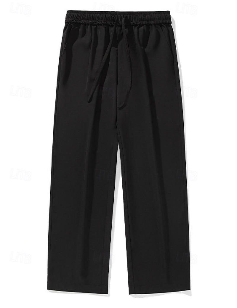 Per uomo Pantaloni Pantaloni casual Pantaloni Larghi Borse refrigeranti Coulisse Tasca Elastico in vita Semplice Comodità Morbido Casuale Quotidiano All'aperto Vacanza Moda Vestibilità comoda Nero del 2026 a $26.99 –P6