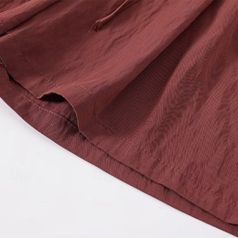 Per donna Bermuda Shorts Pantaloncini Estivi Shorts da Spiaggia Vacanza Moda Casual Quotidiano Lunghezza al ginocchio Vita Alta Tinta unica Semplice Coulisse Tasca Fascia Elastica Comodità Leggero del 2026 a $18.99 –P5