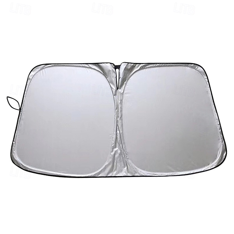 Protetor solar dobrável para para-brisa de carro, refletor prateado contra raios UV, bloqueia o calor e mantém o veículo fresco, tamanho universal para a maioria dos sedãs, SUVs e caminhonetes, de 2026 por $13.99 –P2