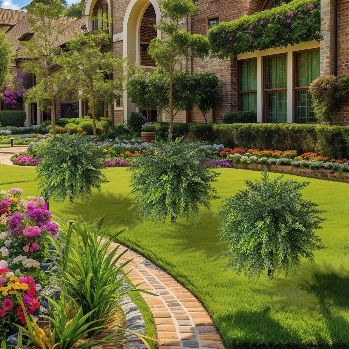 2026年 人工杉の木、高さ20.9インチの人工緑葉、地面に差し込むスパイク付き、リアルな屋内/屋外のホームデコレーション、プランターや庭の装飾、使いやすい床飾り  コレクション – $27.99 –P7